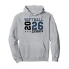 Softball Senior Night Softball Senior 2026 Graduation 65 Pullover Hoodie
