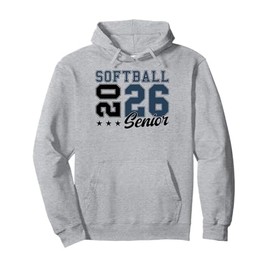 Softball Senior Night Softball Senior 2026 Graduation 65 Pullover Hoodie