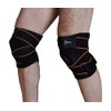 Manta Raya Knee Pad Elastica Ajustable con Gel (Negro con