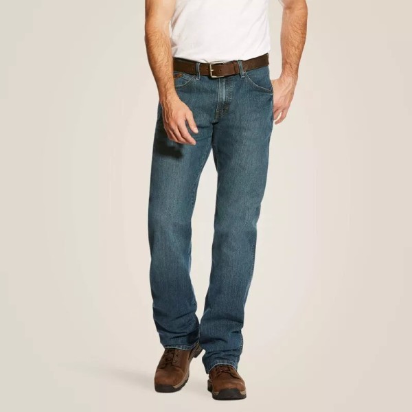 Ariat® Men's Rebar M4 Relaxed DuraStretch Boot Cut Jeans 10016221