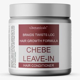 t.botanicals Chebe Leave-In Conditioner Lightweight Extra Hold Hair Growth Tames Frizz and Edges Thickening Strengthening with Chebe Oil, Chebe Butter Castor Oil made in USA (Lavender)