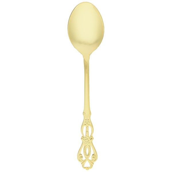 Takakuwa Metal Rune Dessert Spoon, Gold 406449