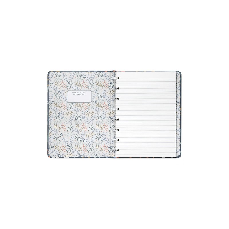 Filofax Botanical A5 Refillable Notebook - Blue