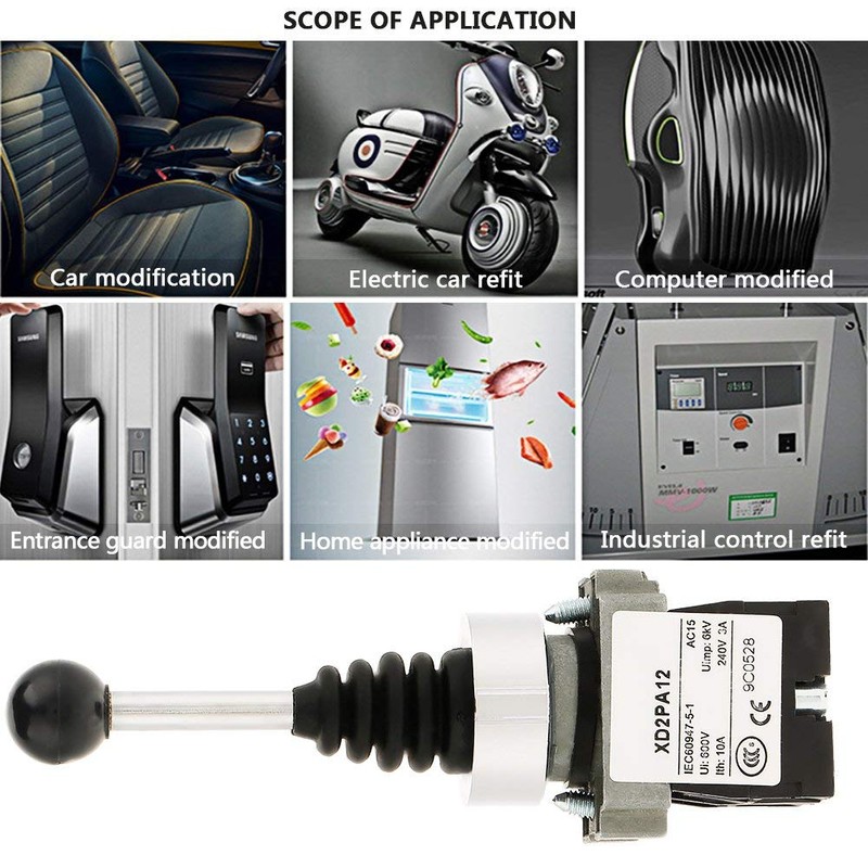 Joystick Switch Cross Switch Double Self-Locking Switch 2 Single Lever