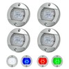 SMIXCTEK RGBW Boat Courtesy Lights, 3 Inch Waterproof Boat Interior