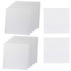 12Pcs 10x10cm/4x4 inch White Blank Cotton Mini Canvas Panels Square