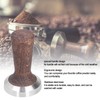 58mm Tamper Tool Black Walnut 304 Stainless Steel Portable Coffee