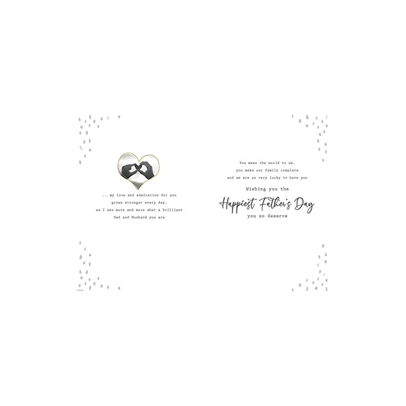 Piccadilly Greetings Photo Father's Day Card Husband - 10 x