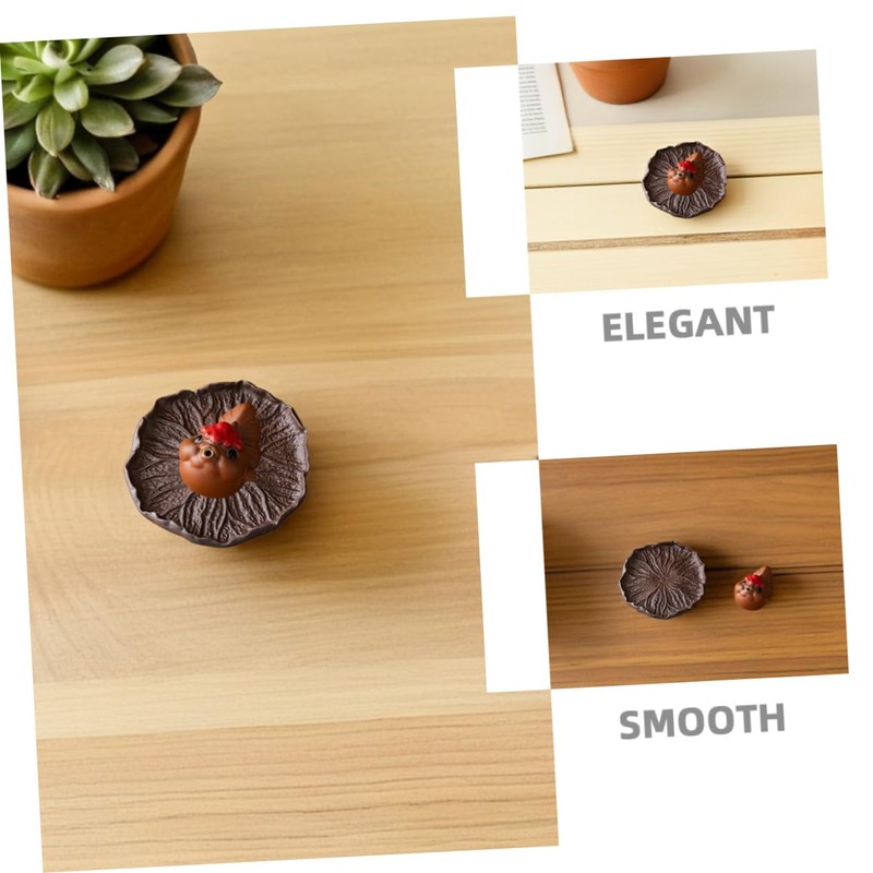 ULTECHNOVO Miniature Ceramic Burner for Home Office Compact Decorative Figurine