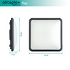 Oktaplex lighting Pino LED Ceiling Light Anthracite Square 12 Watt