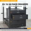 RIVECO 2U Rack Drawer Rack Mount Drawer for 19” Network