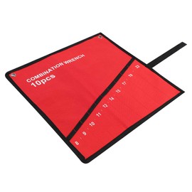 Multi-Pocket Tool Roll Wrench Pouch Organizer Storage Bag Spanner Plier Holder (10 Pockets)