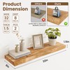 Acovy Floating Shelves, 8" Deep Rustic Solid Wood Wall Mounted