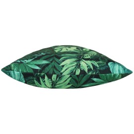 furn. Psychedelic Jungle Cushion Cover, Green