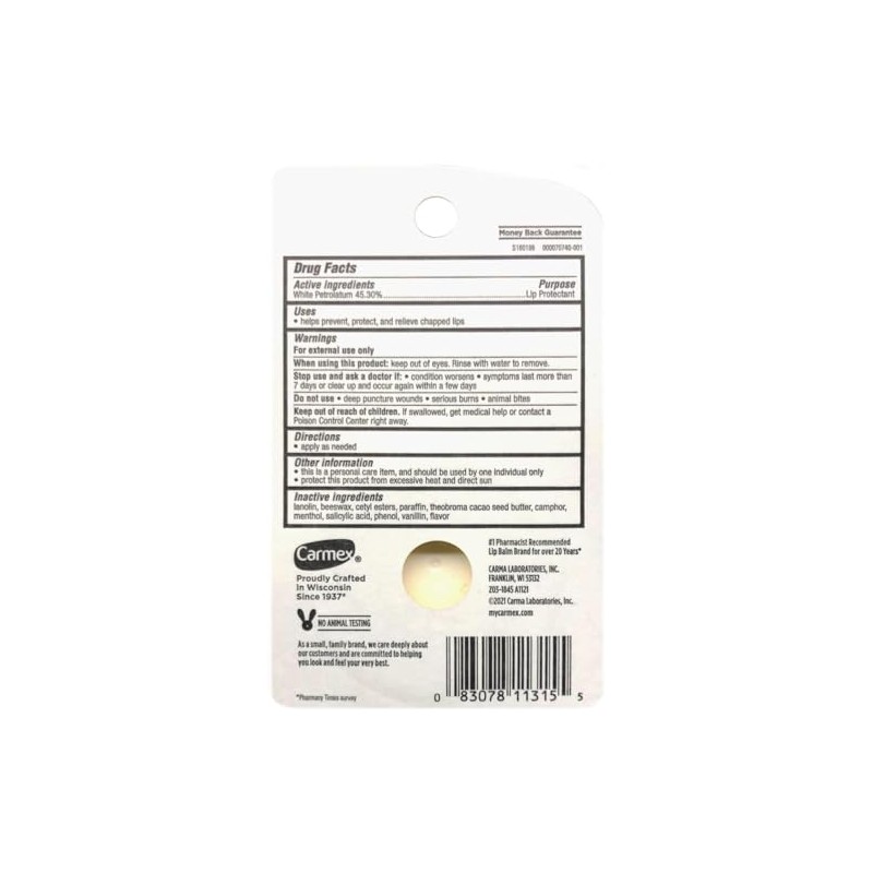 Carmex Bálsamo Labial Pequeño