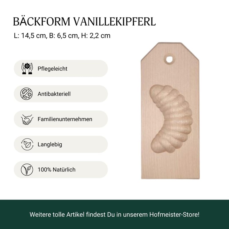 Hofmeister® wooden baking mould, 100 % made in Germany.