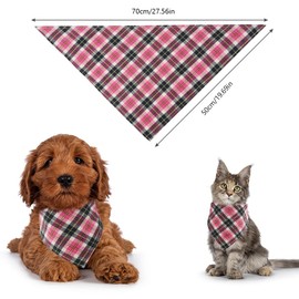 Aomig Pet Triangle Scarf Bandanas, Large Pet Birthday Bandana, Cotton Triangle Pet's Bandana for Large Dog, Washable Dog Scarf Bow Ties, Dog Decoration, Pet Bibs Accessory for Birthday Engagement