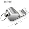 5 Pack Stainless Steel Whistle Finegood Loud Emergency Whistle with Key