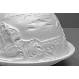 Light-Glow LD90043, White, Approx. H8 x Ø12cm or H3.2 x Ø4.7