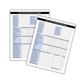 Real Estate Tracking Log Clients Closing Date Information | 75pk 8.5x11” Realtor Feedback Open House Leads Contract Form Intake Agreement Legal Kit