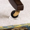 SoftTouch 12-Pack Clear Caster Cups – 1-3/8" Round Furniture Protectors