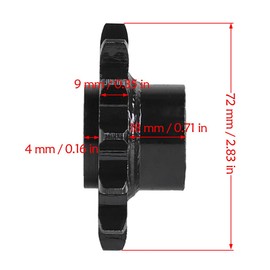 ICONSPORTSS 530 Chain 13 Tooth Front Engine Sprocket with 24 Splines for GY6 Engine 125cc 150cc 200cc 250cc ATV, Quad, Buggy, Go Kart, Motorcycle, Dirt Bikes