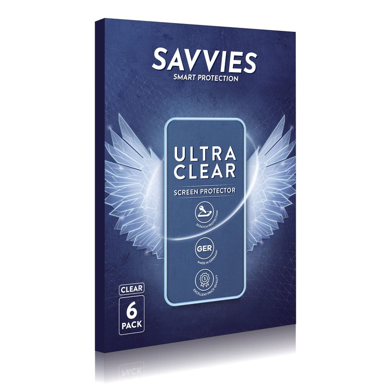 Savvies 6 Pack 4.3" Screen Protector for GPS and Navigation/Sat