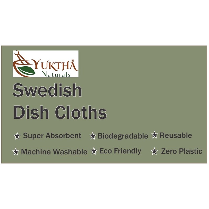 Yuktha Swedish Dish Cloth - Eco Friendly Reusable Dish Cloths,
