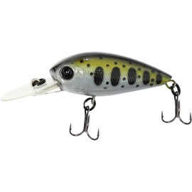 SEABUZZ Wobbler Sparky Crank 3.5 g x 4 cm Flat Runner 1-1.5 m - Pike Zander Trout Bass Catfish Fishing Lure - 2 Treble Hooks - Predator Fishing Bait - Artificial Bait - Trout Bait - Fishing Lures