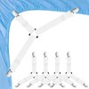 Morcheiong 4 Pack Bed Sheet Straps Adjustable Sheet Fasteners with