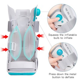 Medical Inflatable Walking Boot, Orthopaedic boot, Fracture Boot, Ultralight Walking Boot for Sprained Ankle, Stress Fracture, Broken Foot or Achilles Tendonitis (S)