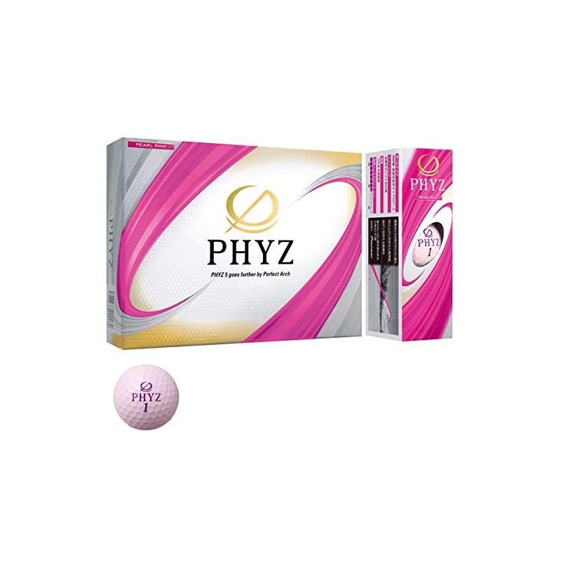 Bridgestone 19PHYZ Golf Balls, Pink, Pack of 12