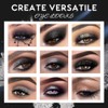 UCANBE Smokey Black Eyeshadow Palette, 15 Colors Dark Shimmer Matte