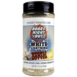 Boars Night Out White Lightning with Double Garlic Butter