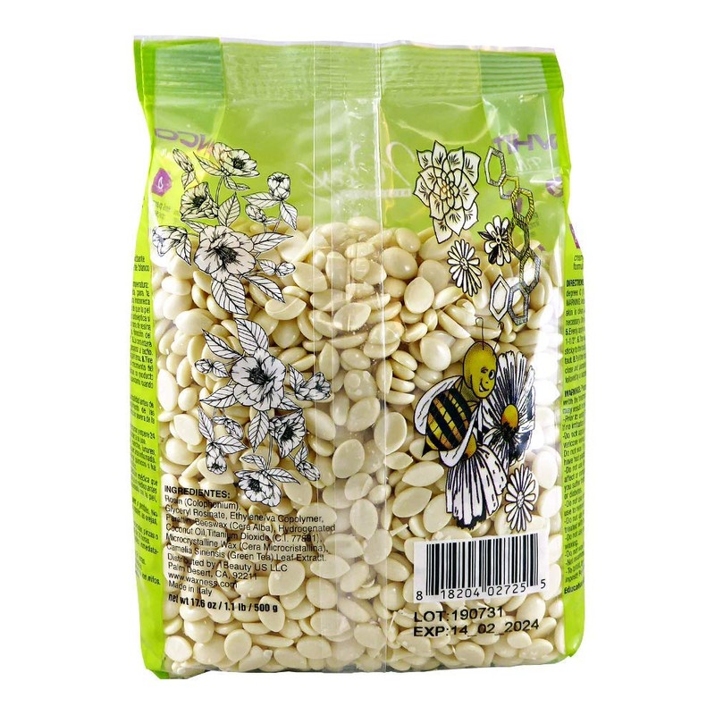 Waxness Hard Wax Beads White Tea Cream 1.1 Pound