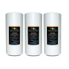 3 x SP10BB50 – FilterLogic 10” Big Blue Spun Poly 50 Micron Sediment Water Filter fits Standard housings - Whole House Filters, Reverse Osmosis Systems and Aquarium Filters,Removes : Sediment, Rust