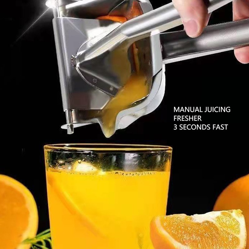 Hand Juicer 304 Stainless Steel Ergonomic Detachable Effort Saving Citrus