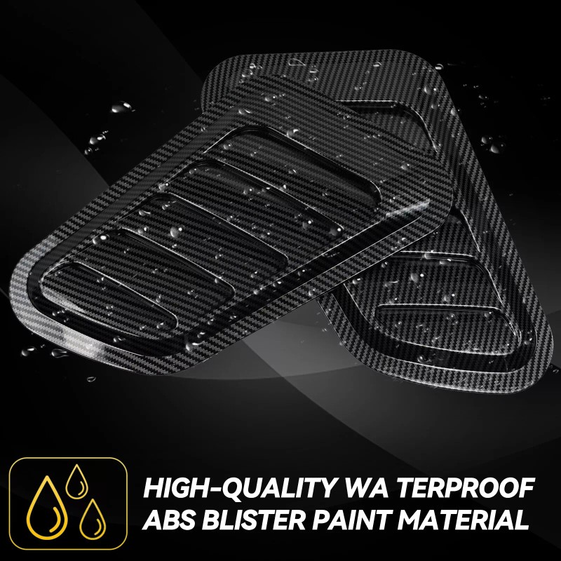 XUKEY Carbon Universal Car Decorative Air Flow Intake Scoop Bonnet