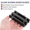 uxcell Sliding Shower Door Bottom Guide for 1/2 in Frameless