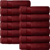 Canadian Linen Luxury Washcloths Set, 12 Pieces Face Towels 12"x12"