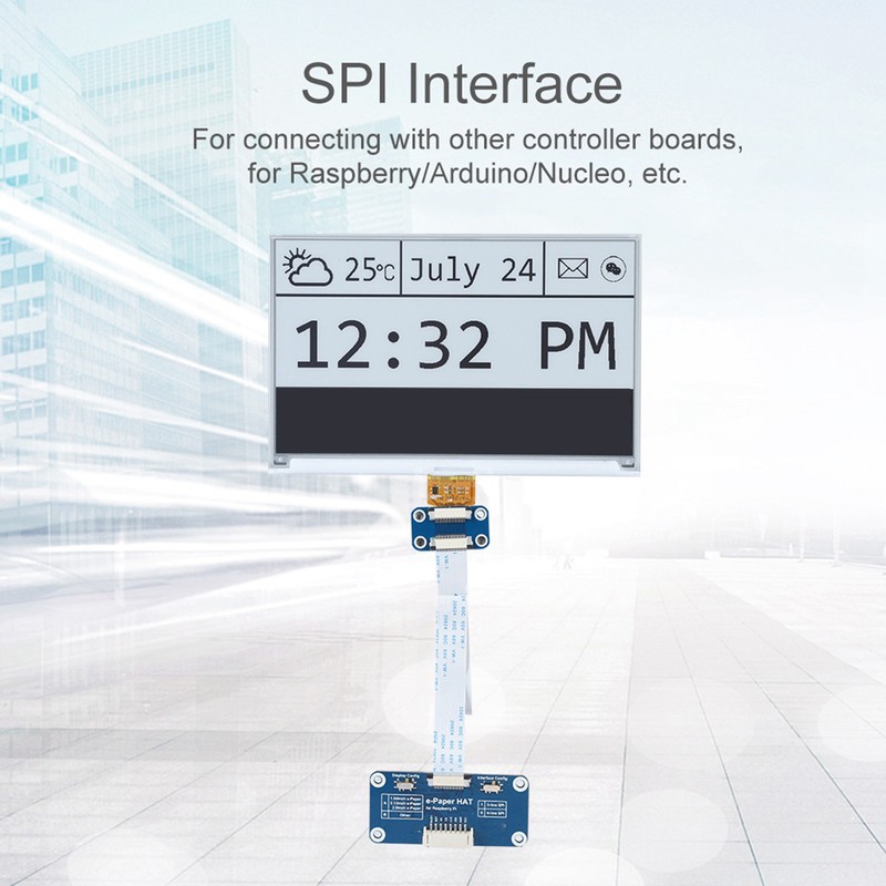 7.5inch E ink Display HAT 640 * 384 Module Board