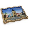 Prague 3D Fridge Magnet – Golden Framed PRAHA with Prague’s