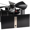 Stove Fan 6 Blade Mini Fireplace Fan Heat Powered Wood