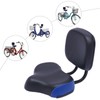 RocoReny Bike Seat with Backrest, Bicycle Tricycle Saddle Seat with