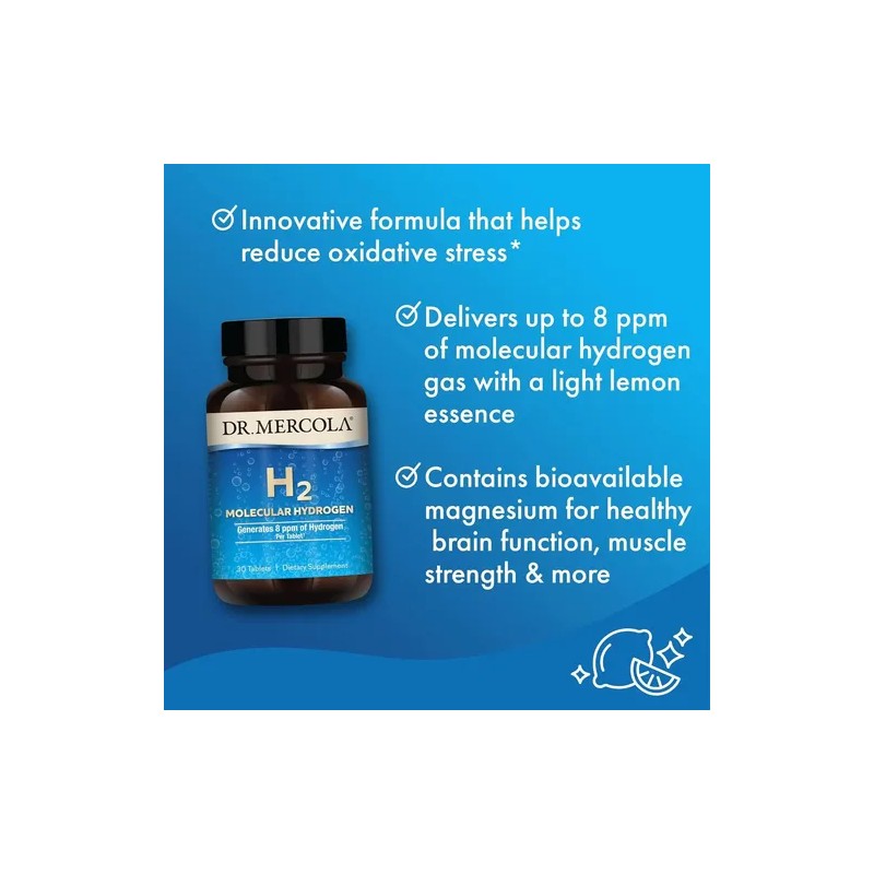Mercola Hidrógeno Molecular Tabs Hecho Usa
