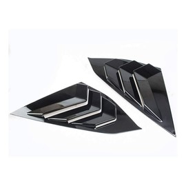 Acdeyaca Rear Side Window Louvers Compatible with Honda Accord 2022 2021 2020 2019 2018 10th Gen, Air Vent Scoop Shades Cover Blinds (Glossy Black)