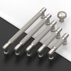 Amerdeco 10 Pack Brushed Satin Nickel knurled Cabinet Pulls 3