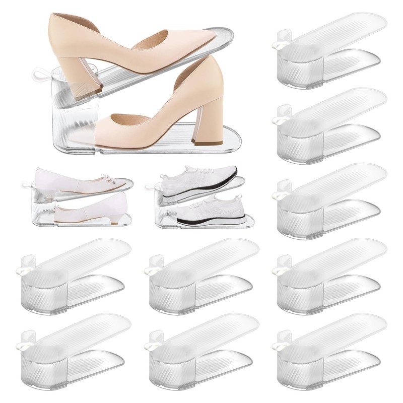 TLPCRKI 12 Pack Shoe Slot Organizer, Shoe Stackers for a