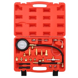 Acymner Fuel Injector Pump Pressure Gauge Tester Kit | Automotive Gas Gasoline Fuel Oil Injection Test Tool Set 0-140PSI,TU-114 Fuel Pressure Tester Kit for Testing Auto Car Truck Motorcycle