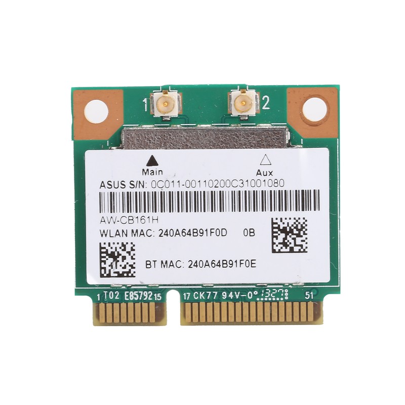 Wifi Module Mini PCIE 2.4/5.0GHz Bluetooth 4.0 AWCB161H 433Mbps 802.11a/B